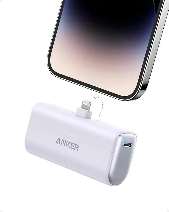 Anker A1645 Nano Mini Power Bank 5000mAh Portable Charger 22.5W USB-C Connector Spare Battery for IPhone 15 14 13 12 11 Pro Max Car Mobile World