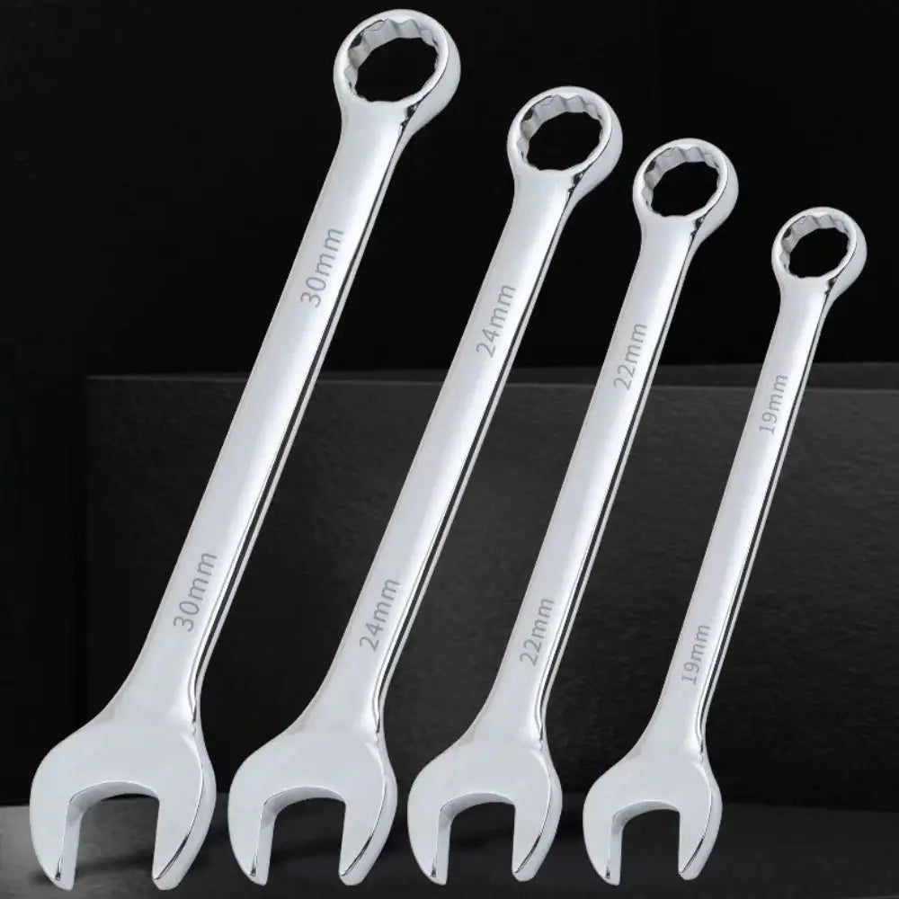 Hand Tool 6-32mm Combination Wrench Chrome Vanadium Steel Metric Open-ended Spanner Opened Ring Repair Wrench Home Use