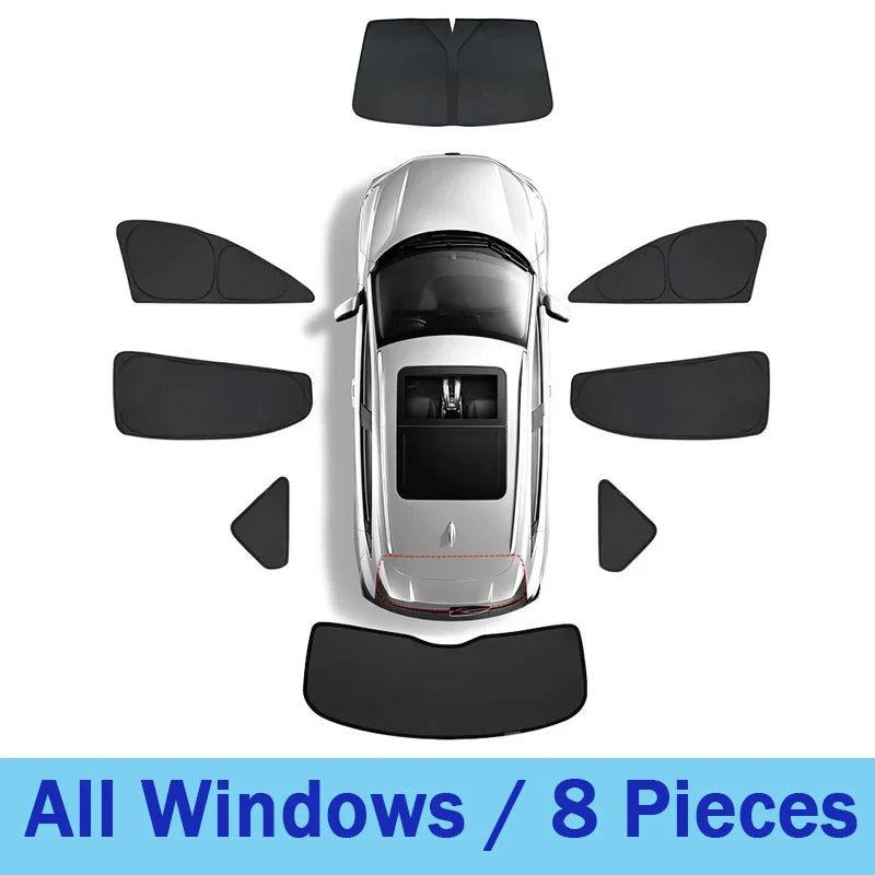 Car Sunshade For Jeep Renegade BU 2015-2024 Heat Insulation Shade Sun Protection Anti-UV Sunshade Privacy Black Auto Accessories