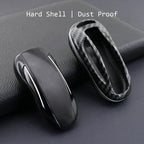 For Tesla Model X S Carbon Fiber Keychain Shell Car Remote Key Case Fob Cover 1PC CM World