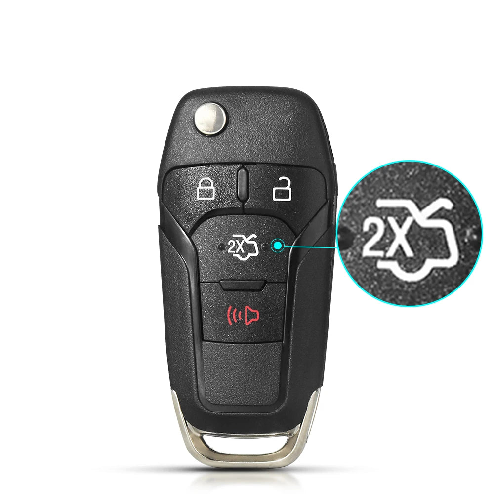 KEYYOU Remote Car Key Shell Case For Ford F150 F250 F350 Explorer Ranger KA Fiesta Mondeo Focus Kuga Escort Fob 2/3/4 Buttons CM World