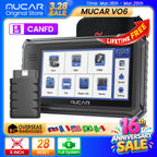 MUCAR VO6 OBD2 car Diagnostic tool full system auto scanner code reader ABS Engine 28 resets oil scan tools lifetime free update Car Mobile World