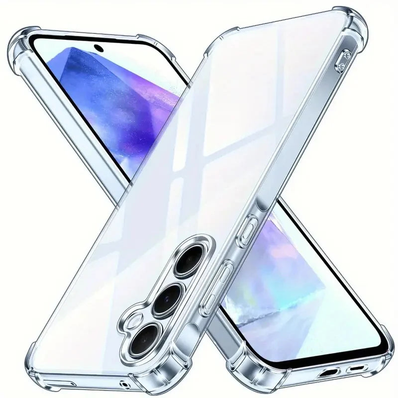 Protector Transparent Case For Samsung Galaxy S25 S24 S23 S22 A16 A26 A36 A56 A15 A35 A55 A14 A34 A54 A13 A53 A52 5G Clear Cover Car Mobile World