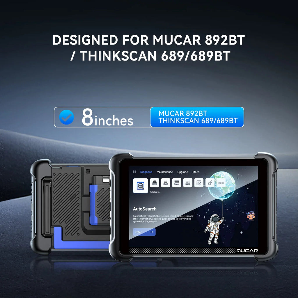 8 Inches Tempered Glass Screen Protector for THINKSCAN 689BT, MUCAR 892BT,MUCAR VO8 Scanner, 8-inch Protective Film Replacement Car Mobile World