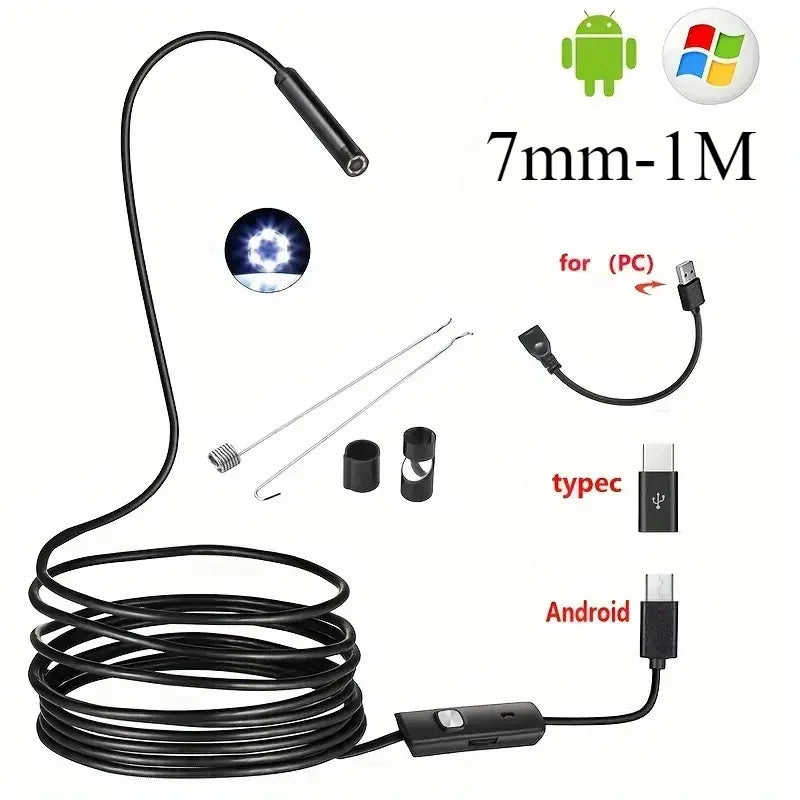 Mini HD Endoscope Camera Waterproof IP67 Industrial Camera Endoscope for Android Phone Camera, Pipe Inspection, Industrial, Auto CM World