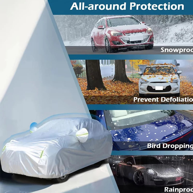 For Skoda Kamiq Outdoor Protection Full Car Cover Snow Covers Sunshade Waterproof Dustproof Exterior Car Accessories Car Mobile World