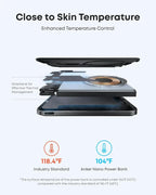 Anker Nano Power Bank, Ultra-Slim 5,000mAh Wireless Charging Battery,Portable Charger, for iPhone Air/17/16 Car Mobile World