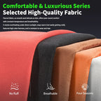 2Pcs Universal Fit Car Seat Mats Flannel Coverage Back Seat Supports Pad Protector Covers Non-Slip Cushion Interior Accessories CM World