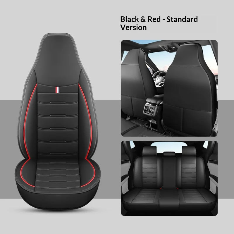Universal Five-Seater Car Seat Cover with Integrated Headrest Cover Suitable for Most Cars Vehicle Seat Cushion Protector CM World