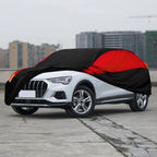 Universal Fit SUV Car Cover - Black & Red - UV Protection, Breathable, Dustproof ,Ideal Gift for Car Enthusiasts CM World