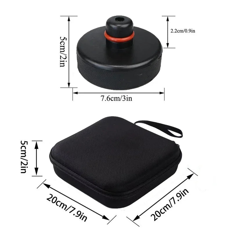 Floor Slotted Car Jack Rubber Pad Frame Protector Adapter Jacking Tool Pinch Weld Side Disk Lifting Support  Model 3 Tool CM World