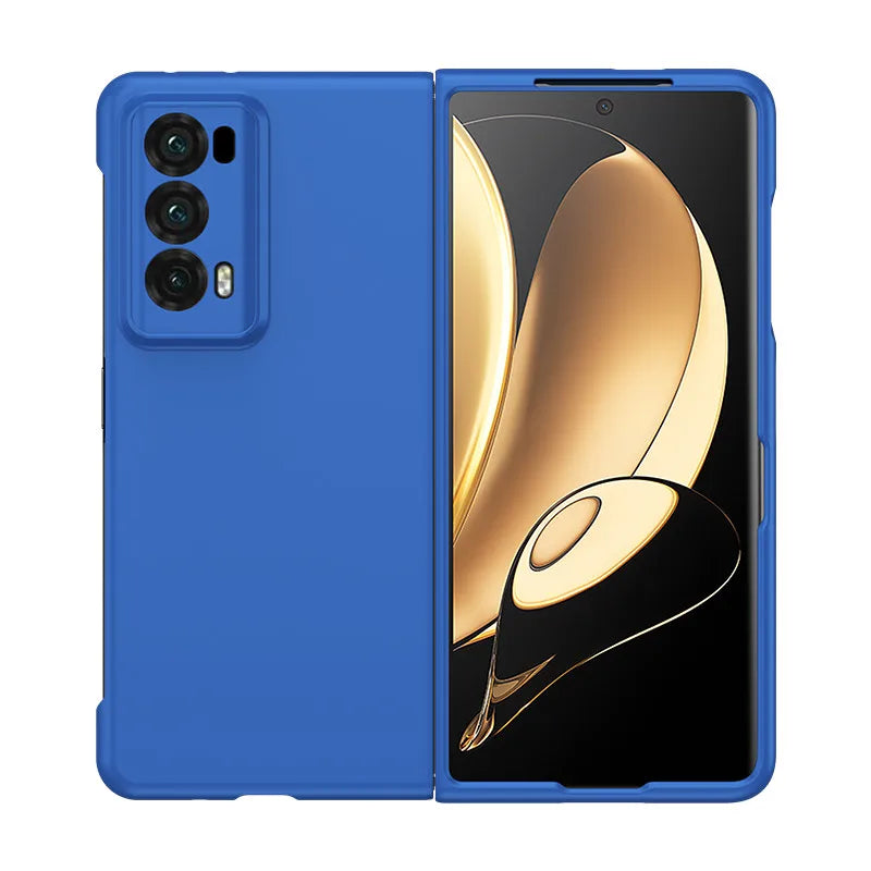 PC Hard Shell Phone Case For Honor Magic V2 Solid Color Protective Cover Car Mobile World