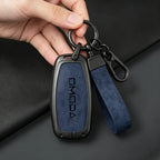 Zinc Alloy Leather Car Key Case Cover Keychain for Chery Omoda 5 9 7 C5 C7 E5 Phev 2025 2026 2024 Car Interior Accessories