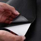 5/10cm DIY 3D Black Carbon Fiber Vinyl Car Wrap Sheet Roll Film Sticker Decal Door Sill Anti-Scratch Protector Tape Film Car Mobile World