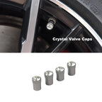 Car Wheel Tire Valve Stems Caps Crystal Tyre Rim Stem Covers Airdust Waterproof for BMW VW Toyota Auto Moto Car Accessories Tool CM World