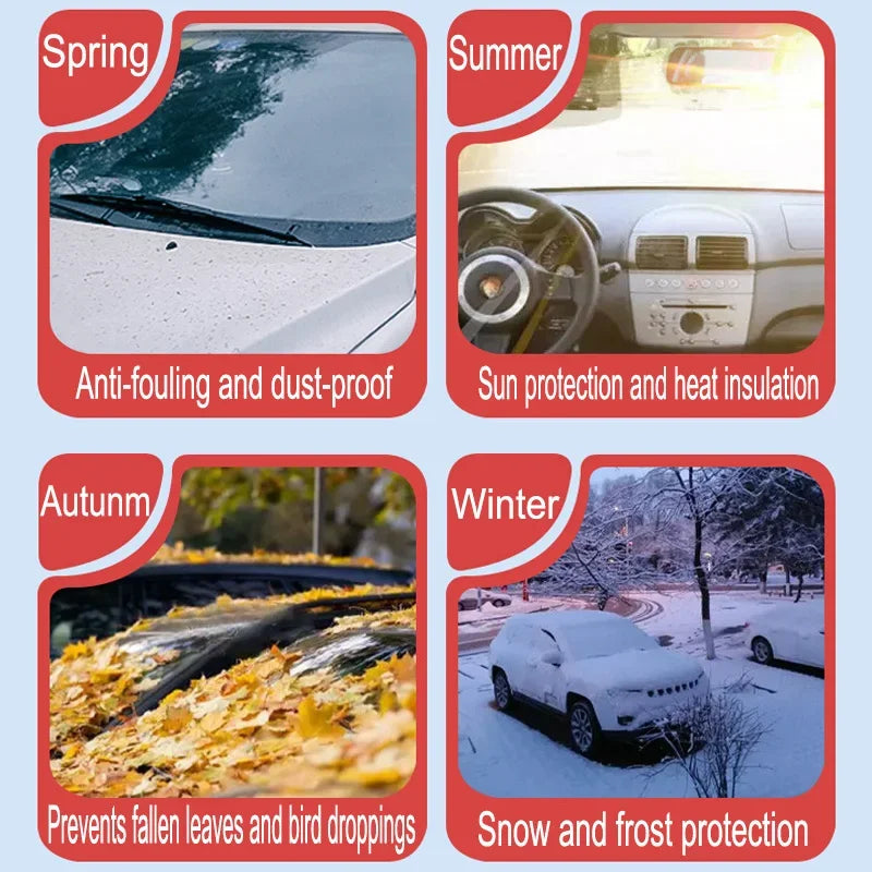 Full Dust Waterproof Car Cover Rain Frost Snow Protect Cover For Renault Captur CLIO KADJAR KADJAR KOLEOS QM6 KWID BW 2015-2025 Car Mobile World