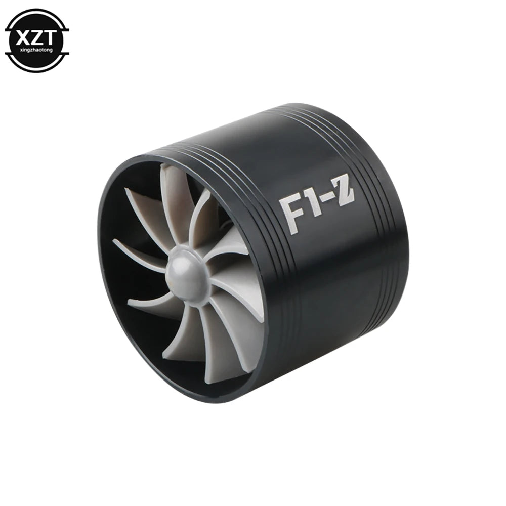 Auto Car Air Intake Turbine Refit Turbo Gas Fuel Oil Saver Fan Turbo Supercharger Turbine Fit for Air Intake Hose Dia 65-74mm CM World