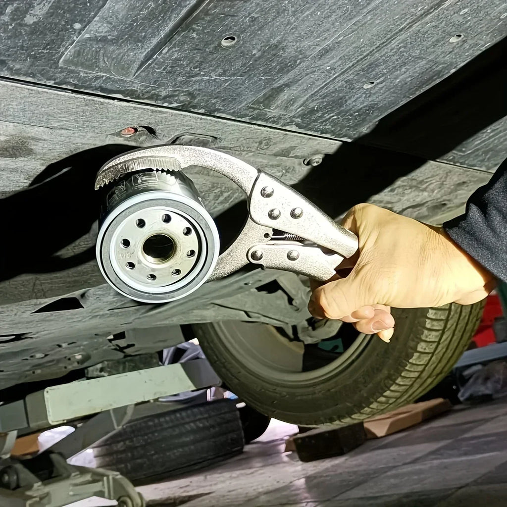 1pcs Clamp Filter Wrench Oil Grid Wrench Oil Change Adjustable Multi-Function Engine Oil Filter Wrench Car Disassembly Tool Car Mobile World