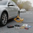 Electric Scissor Jack Portable Car Jack Kit with Carry Case Vehicle Lift Automatic User-Friendly for Drivers