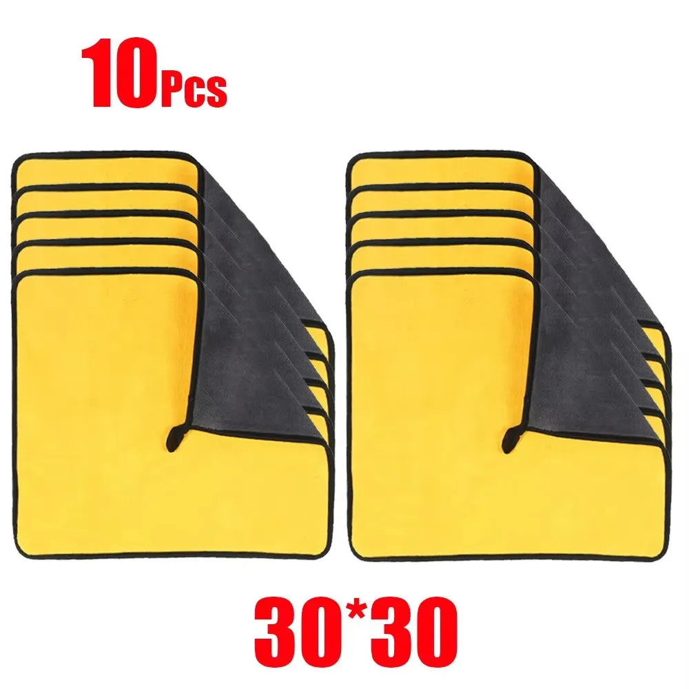 1-15PCS Microfiber Cleaning Towel Car Cleaning Cloths Professional Detailing Car Drying Microfiber Towel Wash Towel Accessories