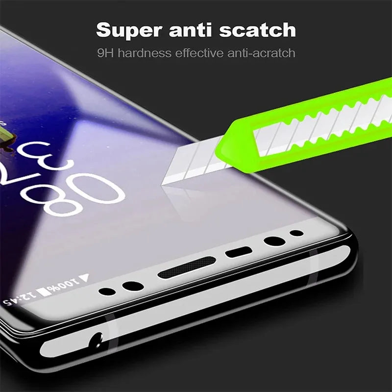 3 Pcs Tempered Glass For Samsung Note 9 10 20 Ultra Samsung S24 S23 S22 S21 S20 Ultra S10 S9 S8 Plus Full Cover Screen Protector Car Mobile World
