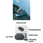 For Car Home Office Desktop Air Purifier Wireless Solar Powered Aluminum Alloy Portable Freshener Cleaner Purification Device CM World