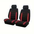 AUTO PLUS Sports Universal Polyester Car Seat Cover Set Fit Most Car Plain Fabric Bicolor Stylish Car Accessories Seat Protector CM World