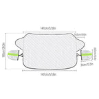 Windshield Cover for Ice and Snow, for Snow, Ice, UV, Mirror Protector, Windproof Sunshade Cover for Cars, Common to Most Cars Car Mobile World