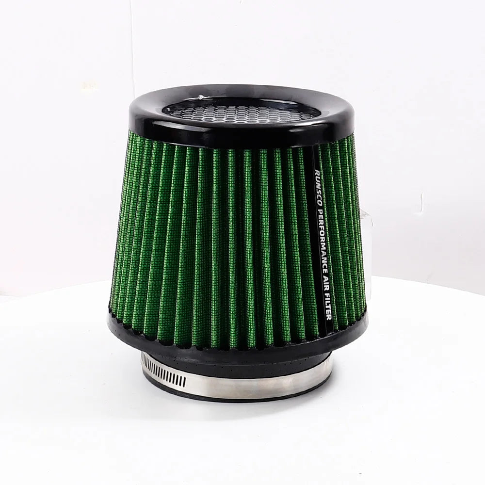 76MM 89MM 101MM High Flow Cold Cone Air Intake Filter 2.5inch 3inch 3.5inch Universal Car Air Filter Modification for Race Car CM World