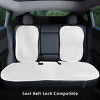 Car Ice Silk Seat Cushion Cover For Tesla Model 3 / Y Juniper 2019-2026 Breathable Comfortable Seat Pad Car Interior Accessories