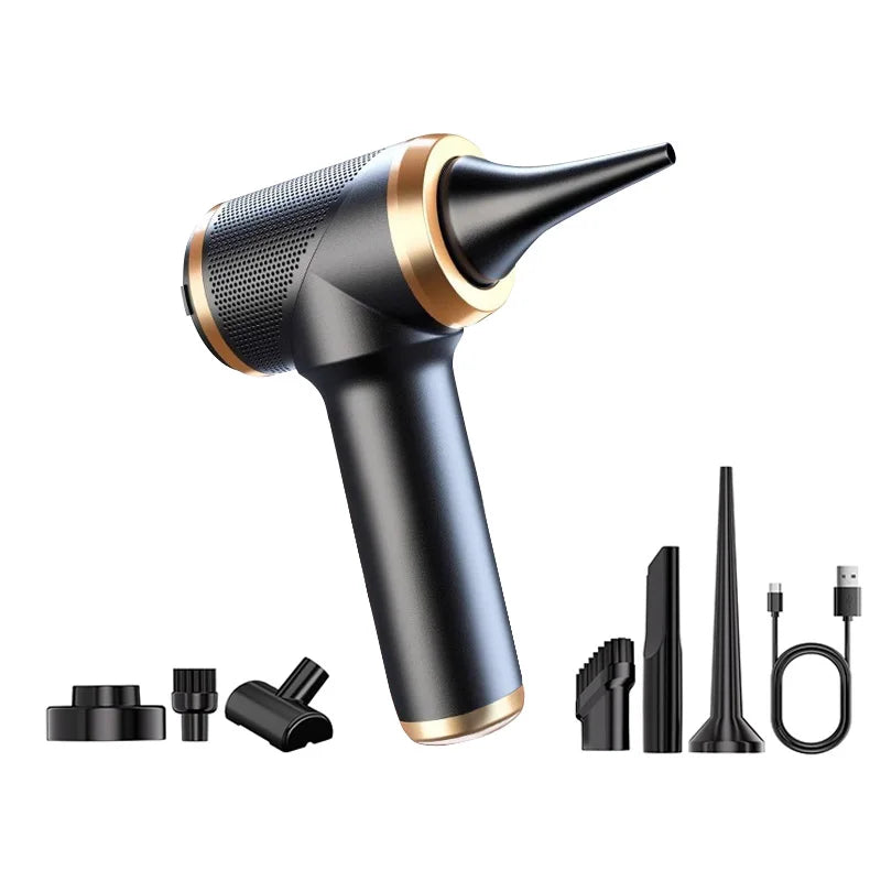 Cordless Handheld Vacuum With Brushless Motor 12000Pa Suction 3 in 1 Portable Rechargeable Mini Air Blower Car Vacuum Cleaner Car Mobile World