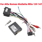 16 Pin Car Wiring Harness Adapter Canbus Box Decoder Android Radio Power Cable For Alfa Romeo Giulietta Mito 159 147