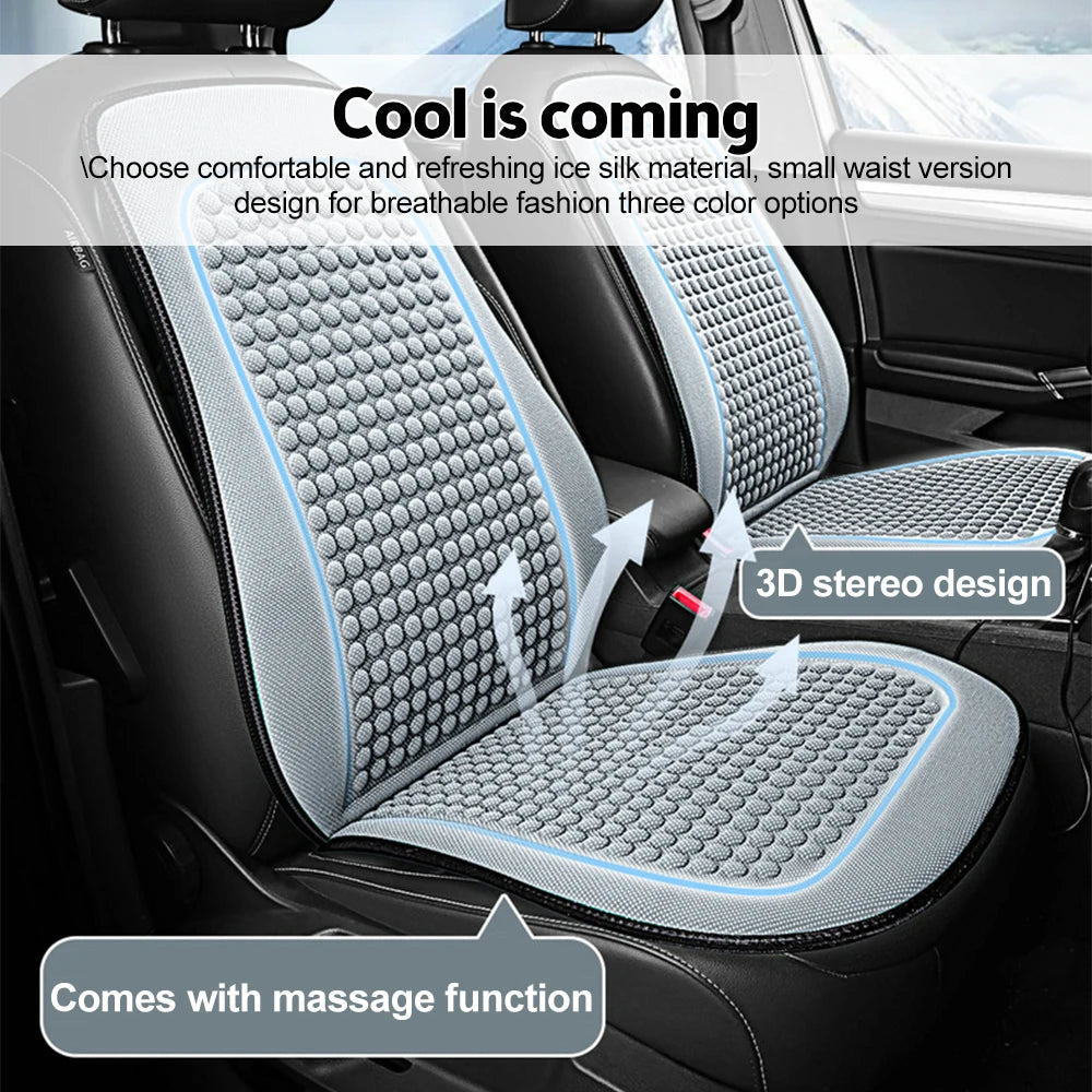 Summer Cooling Seat Cushion Breathable Car Seat Covers Bump Massage Automobiles Seat Cover Universal Seat Protector Pad 2026 New Car Mobile World