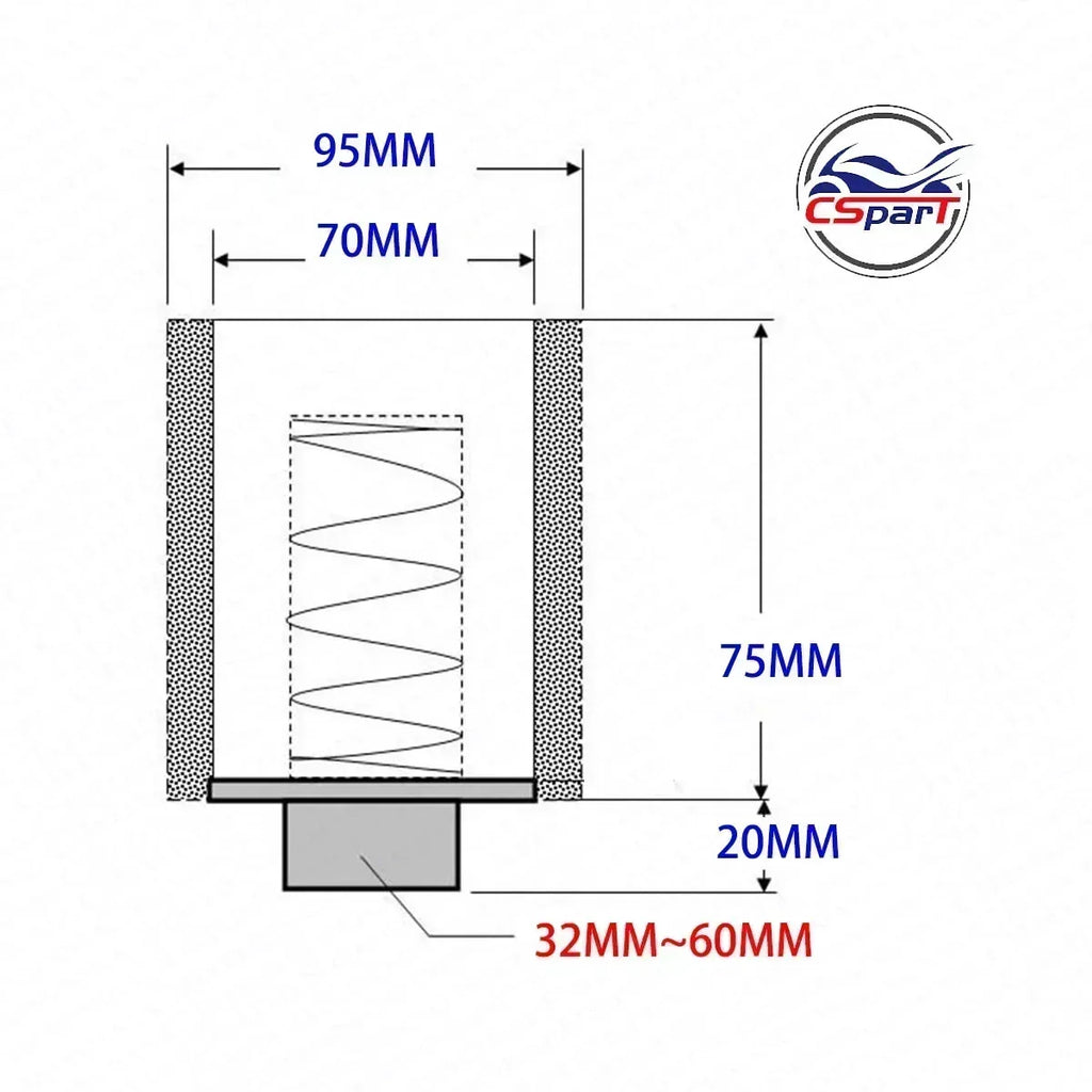 32mm 35mm 38mm 42mm 44mm 58mm straight Neck Foam Air Filter Sponge Cleaner Moped Scooter Dirt Pit Bike Motorcycle RED Kayo BSE CM World