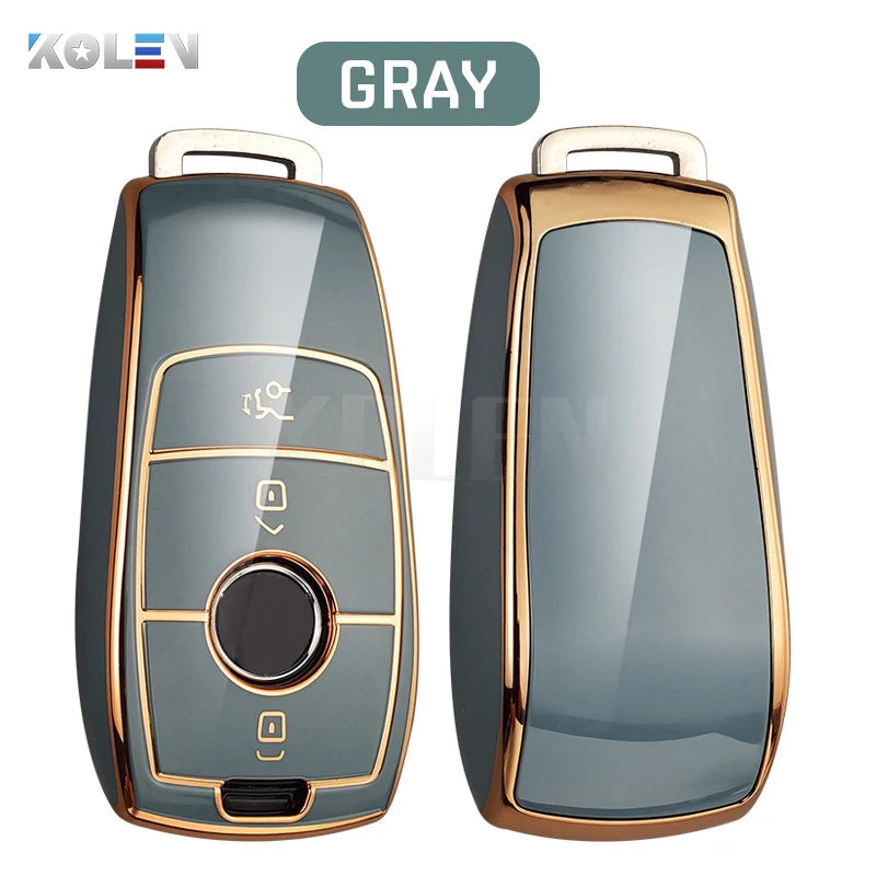 Fashion TPU Car Remote Key Case Cover Shell For Mercedes Benz A C E S G Class GLC CLE CLA GLB GLS W177 W205 W213 W222 X167 AMG CM World