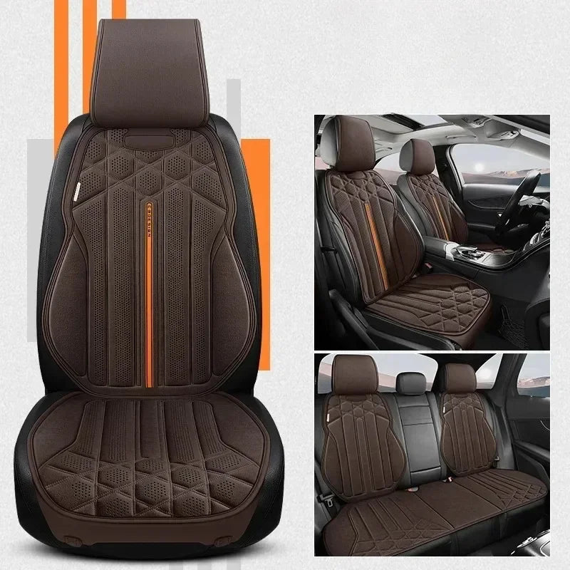Universal Suede Car Seat Covers - Breathable Car Seat Protector,Seat Covers for Cars Full Set,Internal Spare Parts Seat Cushion CM World