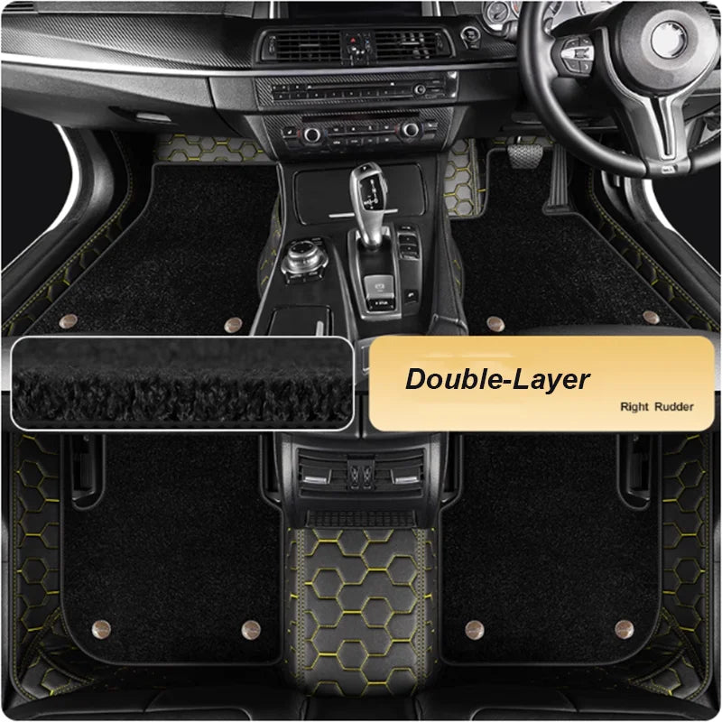 5D Custom Car Floor Mats For BMW X3 E83 F25 G01 F97 Auto Carpets Double Layer Foot Coche Liners Blanket