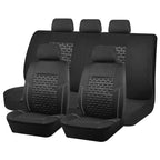 AUTOKING Car Seat Covers Tire Texture Press Breathable Fabric Seat Covers for Car 3 Zipper for Rear Seat Backrest CM World