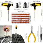 Emergency Tire Repair Kit - Heavy-Duty Glue & Rubber Strips for Flat Puncture Fix on Cars/Trucks/RVs, On-the-Go Safety Solution