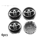 4pcs 62mm Car Styling Wheel Hub Center Caps Rim Cover Badge For Toyota Corolla Yaris CHR Rav4 Highlander Avalvn Camry accessory CM World