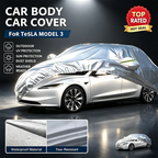For Tesla Model 3 Outdoor Full Car Cover Waterproof Snowproof Dustproof UV Protection Reflective Strip