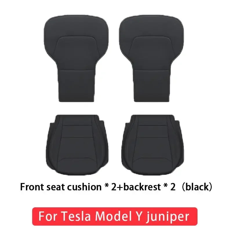 For Tesla Model Y 2025 2026 Juniper Ventilation Leather Seat Cover Cushion Breathability Comfortable Seat Interior Accessories