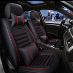Full Set Leather Automobile Seat Protection Cover Universal Car Seat Covers Soft Automotive Covers Cushion for Car Truck SUV Van CM World