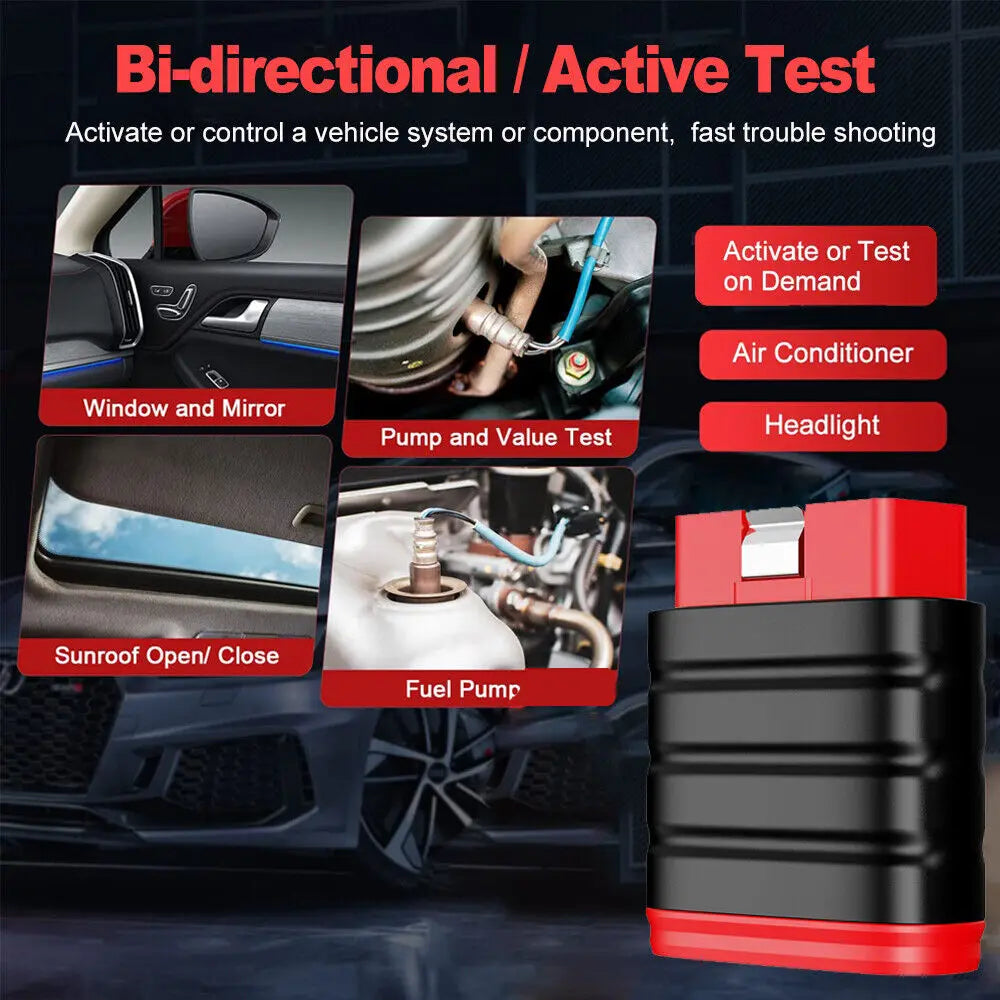 6 Reset Thinkcar Thinksafe OBD2 Bluetooth Scanner Bi-Directionl Code Reader ABS Oil SAS All System OBD 2 Car Diagnostic Tool Car Mobile World