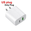 For iPhone Fast Charger 20w+20w Wall Type C Charging Cable Mobile Phone Compatible For IPhone 14 13 12 11 Pro Max XR XS X 7 8 Car Mobile World