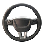 Customized DIY Car Steering Wheel Cover For Seat Leon Alhambra Toledo 2011 2010 2012 Leather Braid For Steering Wheel CM World