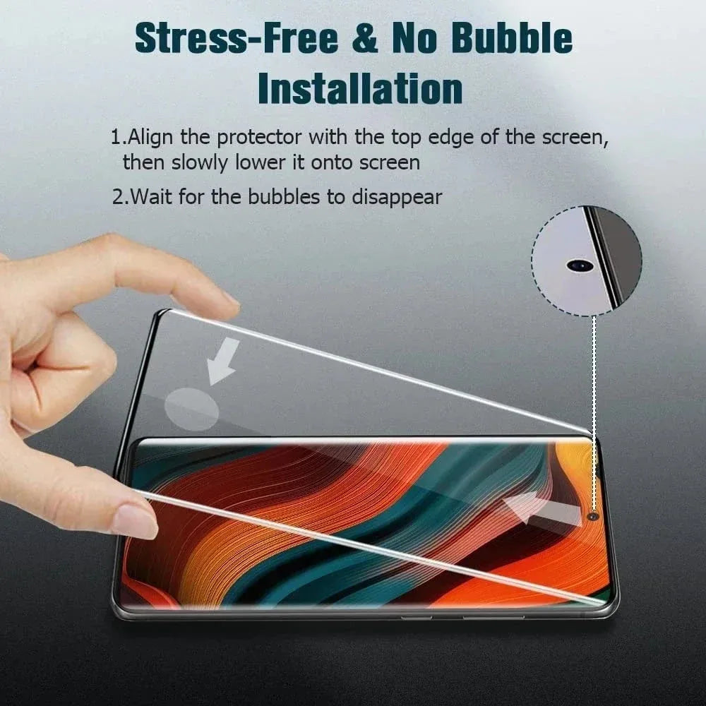 4-1Pcs Curved Tempered Glass For Samsung Galaxy S26 Ultra S25 S24 S23 S22 S21 Ultra Plus Note 20 S8 S9 Screen Protector Glass