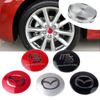 4Pcs 56/60MM Car Wheel Center Caps Badge Stickers Accessories For Mazda Axela Demio Atenza CX5 CX3 CX7 CX30 CX60 CX80 2 3 4 323