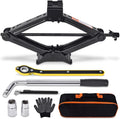 2 Ton Scissor Car Jack with Tire Changing Kit - Emergency Tool for Cars, SUVs, MPVs CM World
