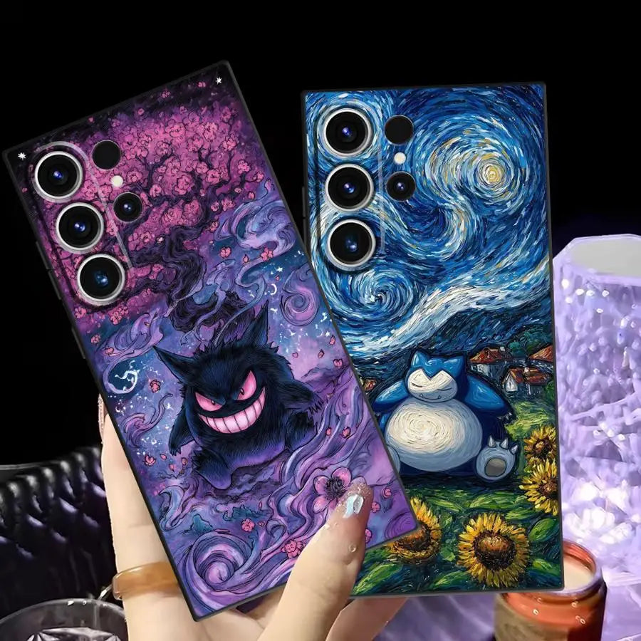 Gengar Pokemon Cool Case for Samsung Galaxy S26 S21 FE Note 20 Ultra 8 9 10 S25 Ultra S24 Plus S20 S23 S10 S9 Funda Phone Cover